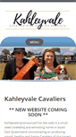 Mobile Screenshot of kahleyvalecavaliers.com